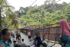 Bencana Tahun Baru 2025, Jembatan Gantung Ayo Malus Lubuklinggau Ambruk