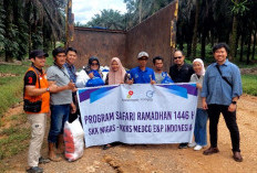Medco E&P Bersama PWI Lahat Serahkan Sembako pada Masyarakat