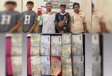 4 Terduga Pungli di Parkiran Pasar Tanjung Raja Ditangkap
