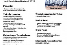 Peringati Hardiknas 2025, PGRI Lahat Menggelar Lomba Baca Puisi