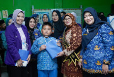 Bunda Literasi Hj Fatimah Toha Ajak Anak Muba Jaga Senyum Sehat