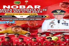 Pj Bupati Empat Lawang Ajak Warga Nonton Bareng Pertandingan Timnas Indonesia vs Timor Leste