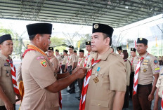 308 Pengurus Pramuka dari 7 Kwarran Muba Resmi Mengemban Amanah