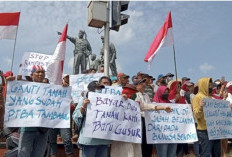 Ratusan Warga Desa Keban Agung Tuntut Ganti Rugi Lahan di Tugu Monpera Tanjung Enim