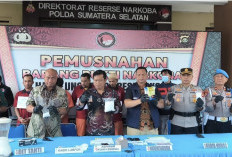 Polda Sumsel Musnahkan 2,6 Kilogram Sabu-Sabu dan Pil Ekstasi