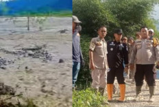PJ Bupati Empat Lawang Didampingi Perangkat Daerah Tinjau Lokasi Banjir dan Erupsi Lumpur di Pasema Air Keruh.