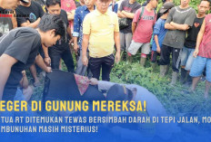 GEGER DI GUNUNG MERAKSA! Ketua RT Ditemukan Tewas Bersimbah Darah di Tepi Jalan, Motif Pembunuhan Masih Mister