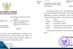 Selasa 23 September, PPPK Empat Lawang Formasi 2024 Tahap I & II Resmi Dilantik