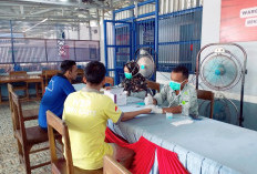 Lapas Sekayu Gandeng Puskesmas Balai Agung Gelar Tes HIV Massal