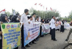 Tuntut Penambahan Kuota P3K, Ratusan Honorer di Musi Rawas Menggelar Aksi