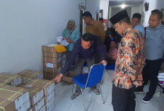 Pj Bupati Tinjau Langsung Pelipatan Surat Suara PSU
