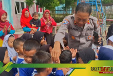 Polres Empat Lawang Peduli Gizi Anak, 60 Siswa PAUD Pembina Terima Makanan Sehat Bergizi