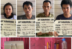 Tangkap 4 Pelaku Penyalahgunaan Narkoba, Salah Satu Diduga Oknum Kades Tanjung Tebat 