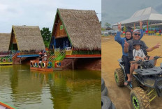 Saung Bambu Pelangi Kenten Laut Dipadati Wisatawan Saat Libur Lebaran