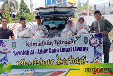 Bulan Ramadhan, AL Azhar Cairo Empat Lawang Berbagi THR dan Takjil