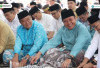 Gubernur dan Wagub Sholat Id di Griya Agung