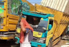 2 Truk Bertabrakan di Jalintim Palembang–Jambi