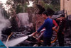 Kebakaran Hebat di Muara Danau Empat Lawang, 6 Rumah Ludes Terbakar, Kerugian Ditaksir Rp1,2 Miliar